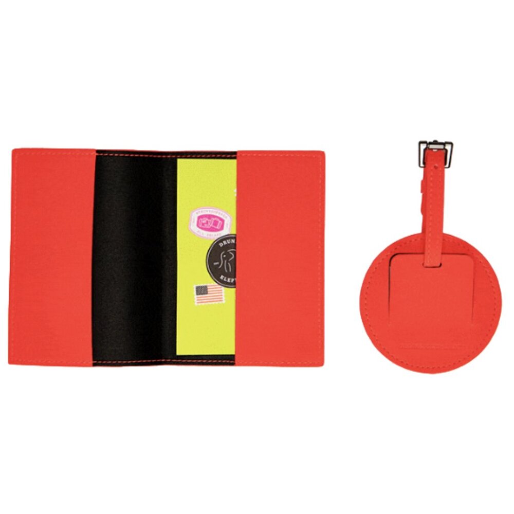 Drunk Elephant Passport Holder and Luggage Tag